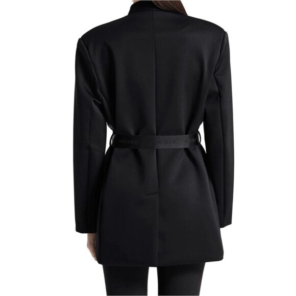 NWT Bandier Sport Logo Blazer in Black Size M - Picture 2 of 10